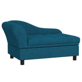 PawHut Elevated Dog Bed with Storage Space Soft Cushion for Small to Medium Pets Navy Blue PawHut Elevated Dog Bed with Storage Space Soft Cushion for Small to Medium Pets Navy Blue